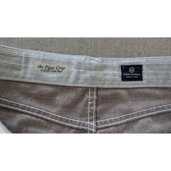 Adriano Goldschmied AG Women's Jeans Piper Crop Slouchy Slim 25 Distressed - Picture 7 of 7
